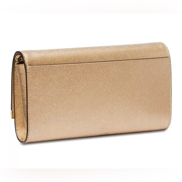 MICHAEL MICHAEL KORS Mona East West Large Leather Clutch - Picture 2 of 11